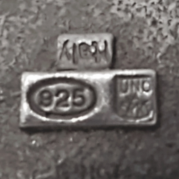 Outstanding Uno A Erra Mid-Century Modern Oversized Sterling Silver Earrings - Picture 5 of 6